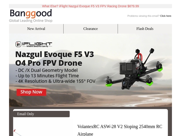 [RC Hot & New] $1?9.99 VolantexRC ASW-28 V2 RC Airplane, $?26 MJX 7304 1/7 RC Car, Shop Now>>