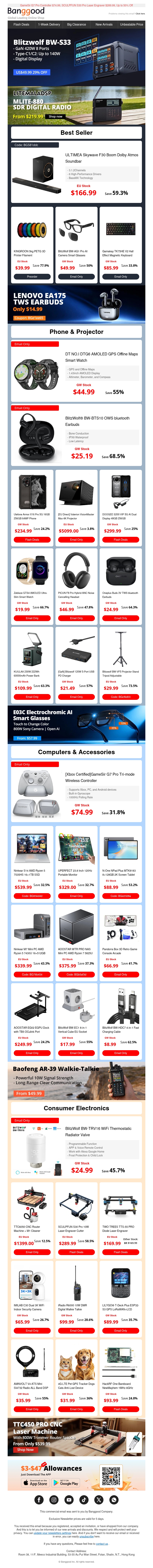 BW-S33 Charger Only $49.99, ULTIMEA Skywave F30 Boom Soundber Only $1?6.99! Hurry! BW-S33 Charger Only $49.99, ULTIMEA Skywave F30 Boom Soundber Only $1?6.99! Hurry!