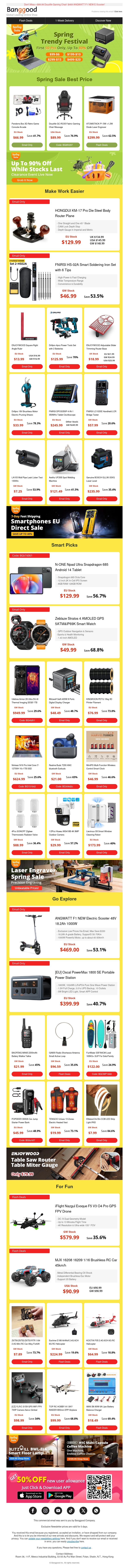 WOW😍! It's The Exclusive Spring Bottom Price ! HONGDUI-KM17 Pro Router Plane $129.99! N-ONE Npad 685 Tablet $129.99! WOW😍! It's The Exclusive Spring Bottom Price ! HONGDUI-KM17 Pro Router Plane $129.99! N-ONE Npad 685 Tablet $129.99!