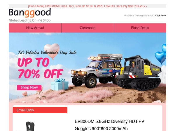 SAVE BIG >> RC Vehicles Valentines's Day Sale Up to 70% off! Betafpv Pavo20 PRO II From Only $109.99,Hurry Up!>>