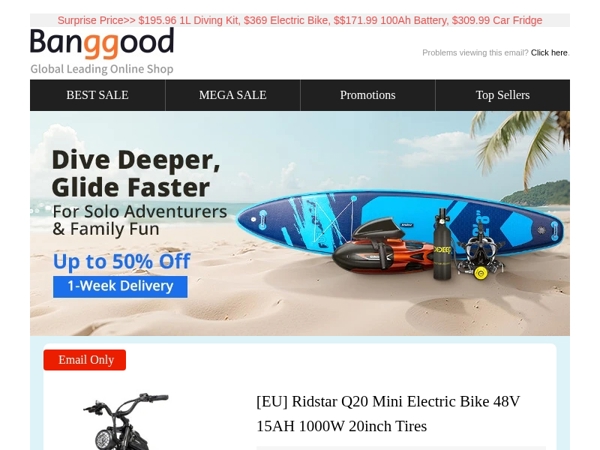 [Up to 70% Off] Season's On for Solo Adventure and Family Fun, Oxygen Tank Only $195.96! 12V 340Ah Battery $442.99! Shop Now>>
