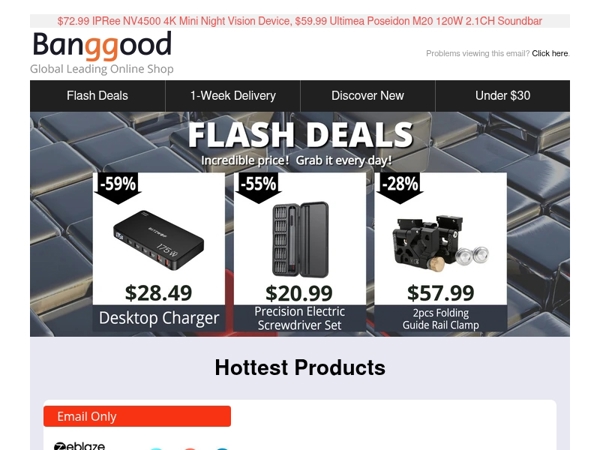 [Sunday Snap Up] $69.99 Zeblaze Q01 AI Sports SONY Camera Smart Glasses, $49.99 UHD 4K AI Driver Assistance.