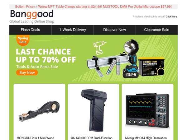 [Tools & Auto Parts Spring Sale] Up To 70% OFF! X6 140,000RPM Turbo FanOnly $16.99, 4 in 1  Thermal Imaging $207.99.