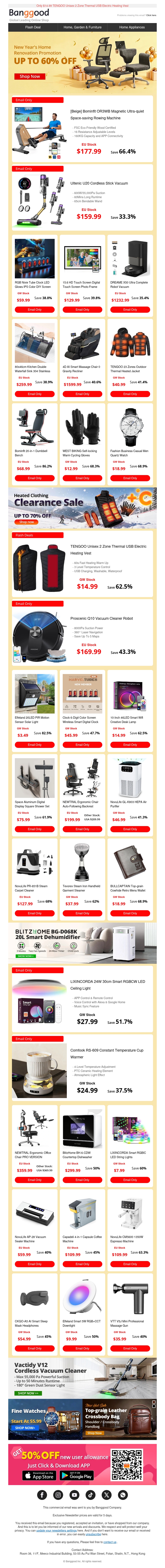Up to 60% OFF! Only $179.99 Bominfit OR3WB Rowing Machine, $159.99 Ultenic U20 Cordless Stick Vacuum. Up to 60% OFF! Only $179.99 Bominfit OR3WB Rowing Machine, $159.99 Ultenic U20 Cordless Stick Vacuum.