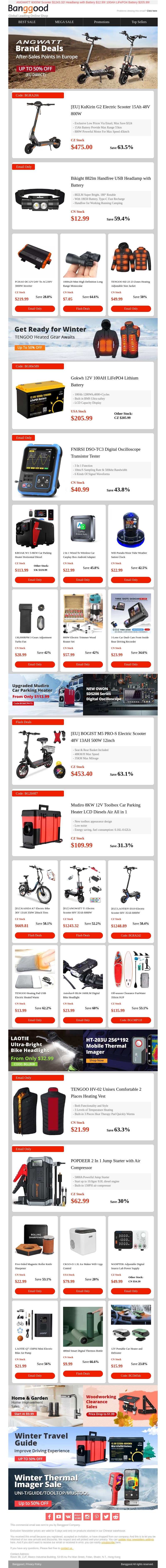 Sold 1000+ >> Kukirin G2 $475! FNIRSI Oscilloscope $40.99! KROAK Diesel Heater $113.99! Sold 1000+ >> Kukirin G2 $475! FNIRSI Oscilloscope $40.99! KROAK Diesel Heater $113.99!