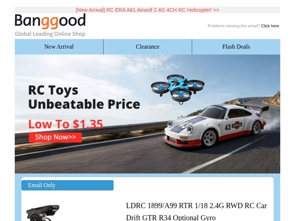 [RC Models Sales] RC Toys Unbeatable Price Low to $1.35! Shop Now>>