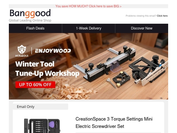 New: Mini Electric Screwdriver Set $24.99, BlitzHome ‎20L Smart Dehumidifier $1?2.99