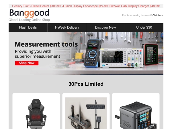 30Pcs Limited! Douxlife Fabric Gaming Chair $95.99! Aluminum Display Shower Set $75.99! Hurry Up!