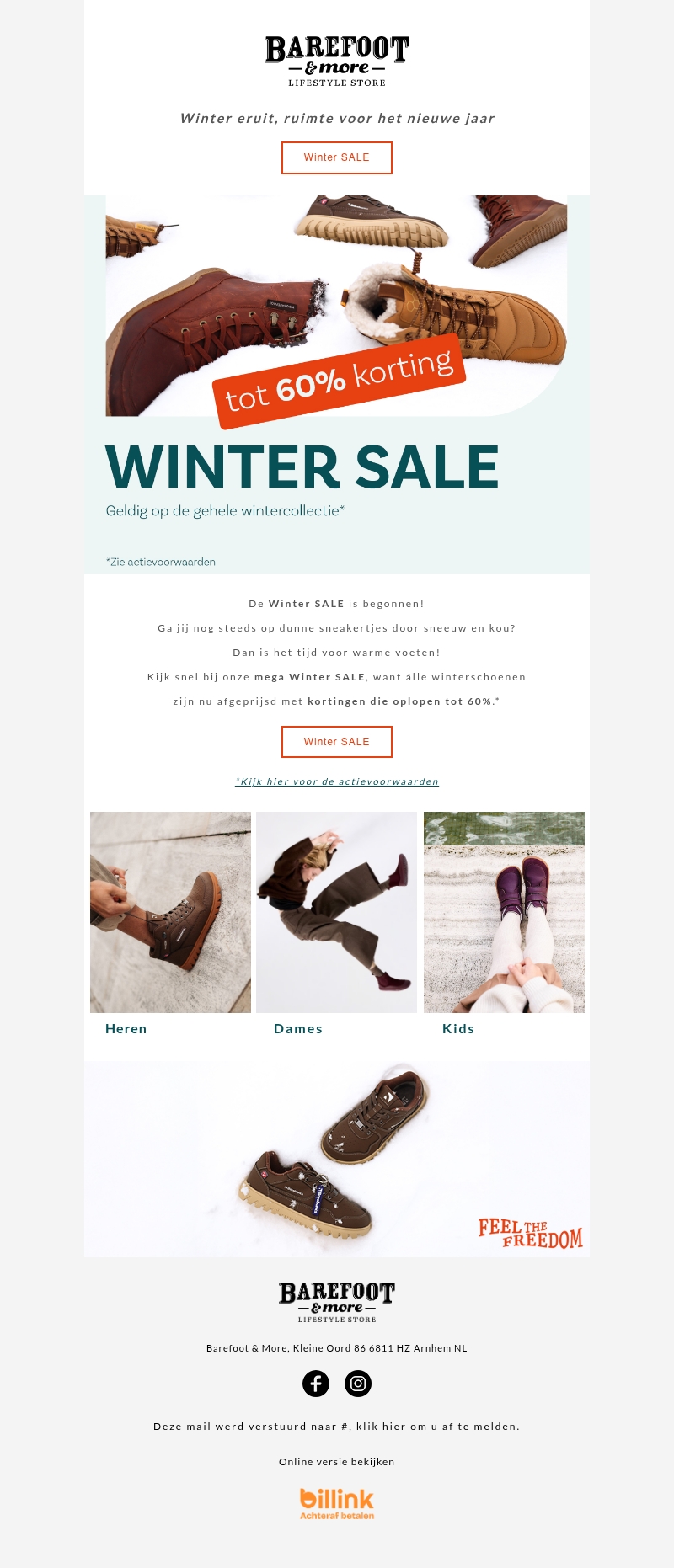 Tot 60% korting in de Winter SALE Tot 60% korting in de Winter SALE