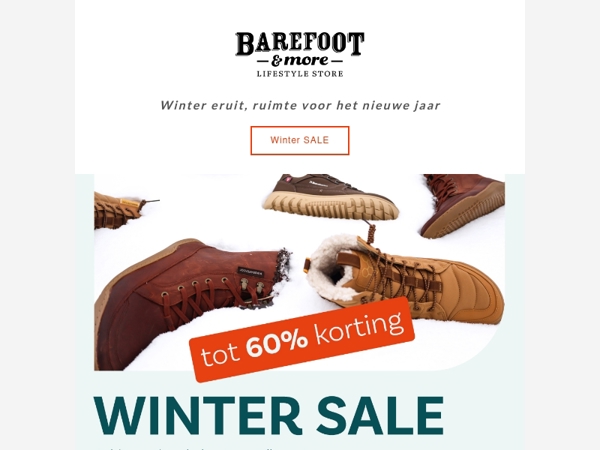 Tot 60% korting in de Winter SALE