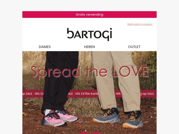 Spread the love: 14% extra korting