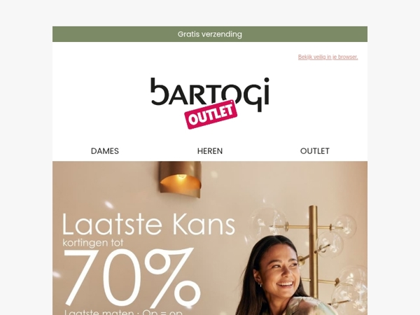 Mis de laatste maten niet! Tot 70% korting! 🎉