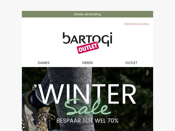 Winter Sale is live ❄️ Tot 70% korting