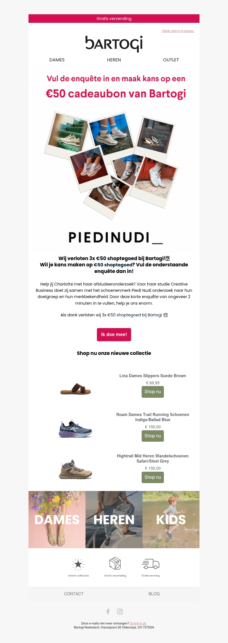 Vul de enquête in en win: €50 shoptegoed 🤩 Vul de enquête in en win: €50 shoptegoed 🤩