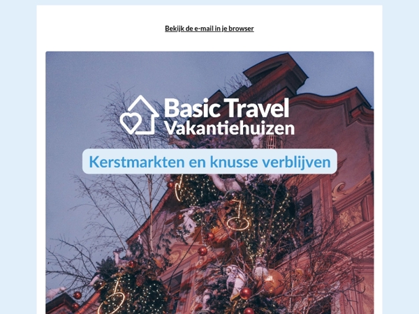 Kerstmarkten en knusse verblijven 🎄