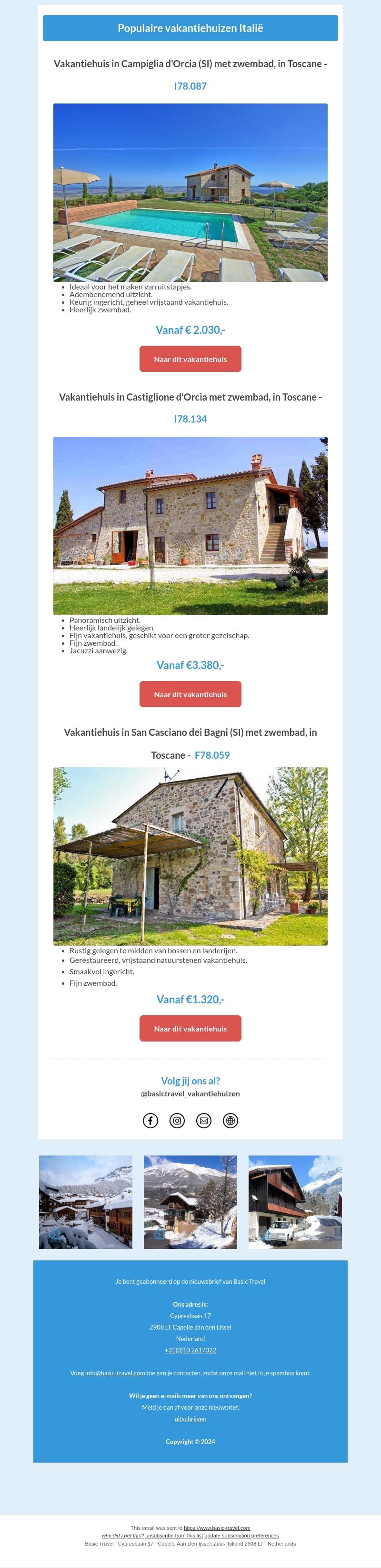 Basic Travel | Vakantiehuizen Italië Basic Travel | Vakantiehuizen Italië