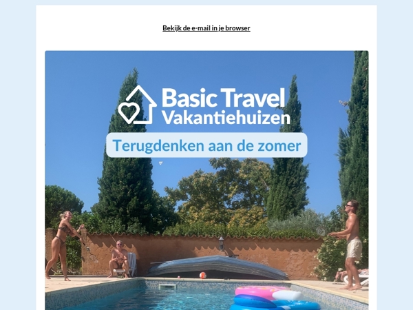 Terugdenken aan de zomer