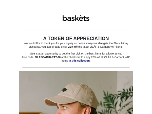 Early Sale on OLAF & Carhartt WIP