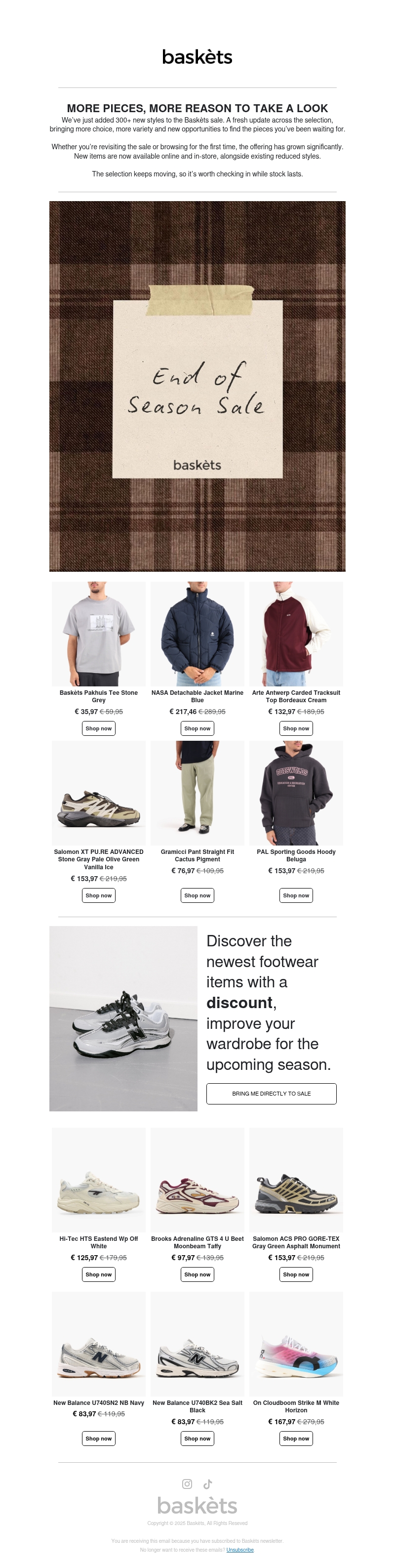 The Baskèts sale just got bigger The Baskèts sale just got bigger