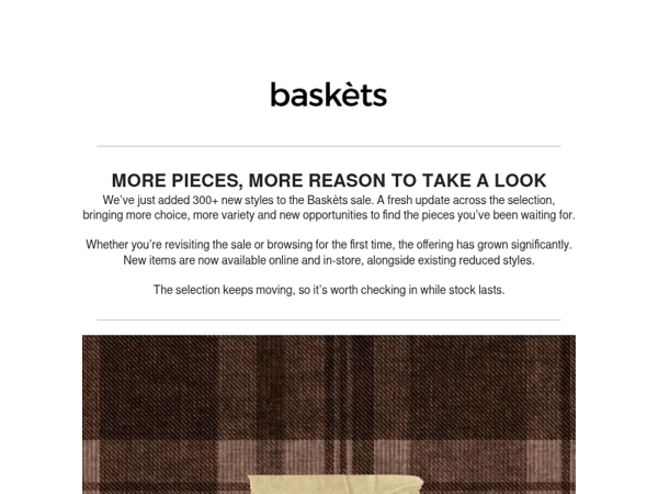 The Baskèts sale just got bigger