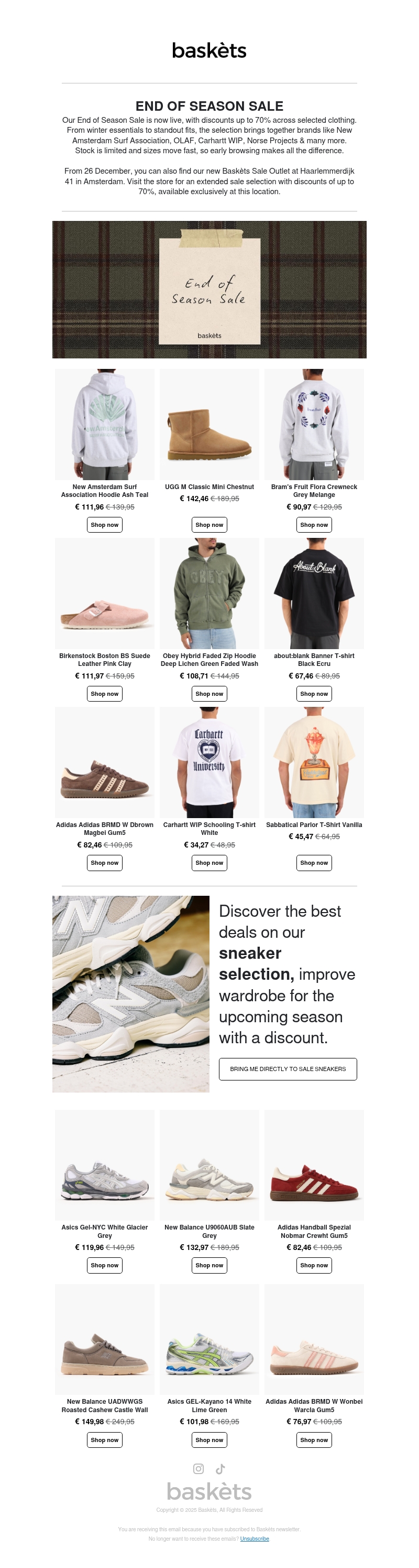 Our End of Season Sale is live Our End of Season Sale is live