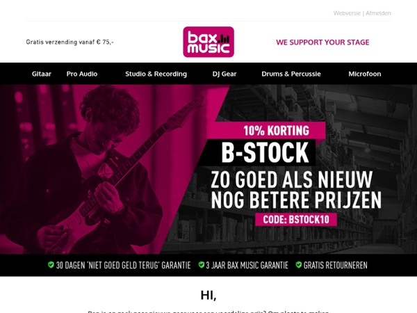 📦 De B-stock Magazijn Sale!