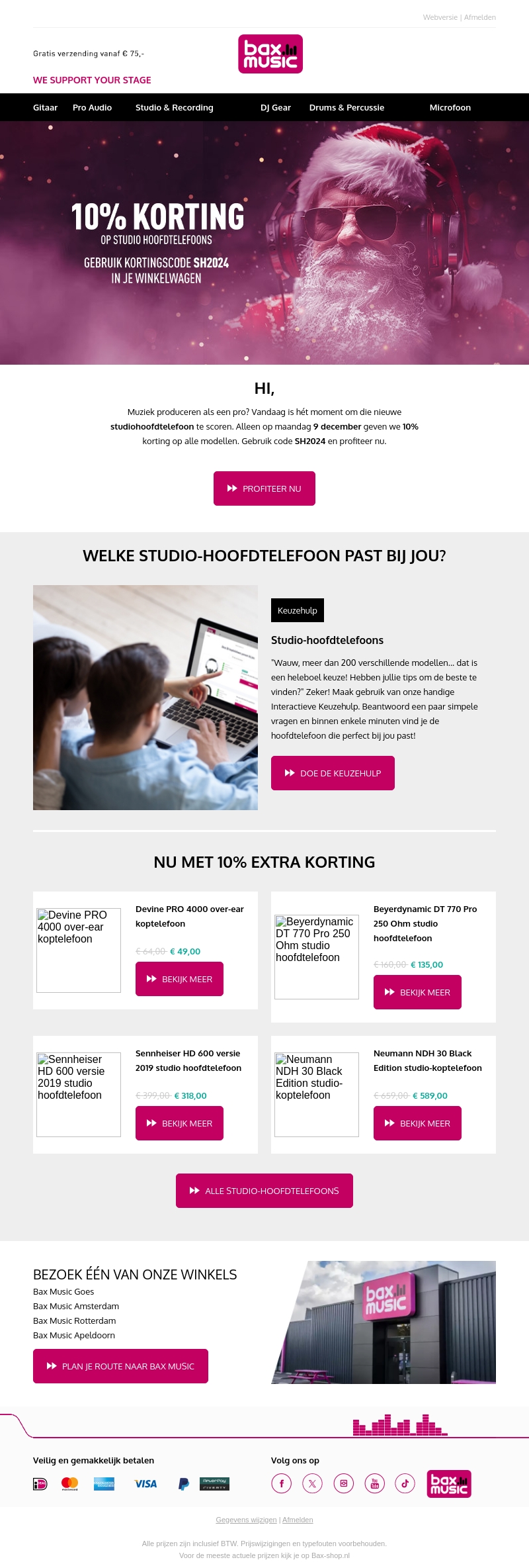 Ben jij toe aan een nieuwe studio-hoofdtelefoon? Ben jij toe aan een nieuwe studio-hoofdtelefoon?