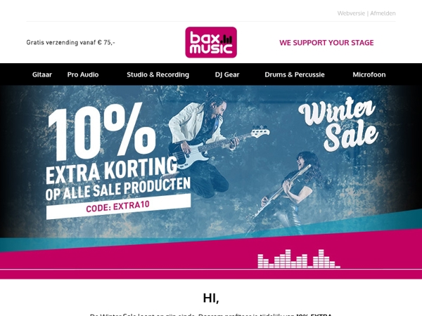 📣 Nu 10% extra korting op alle sale producten