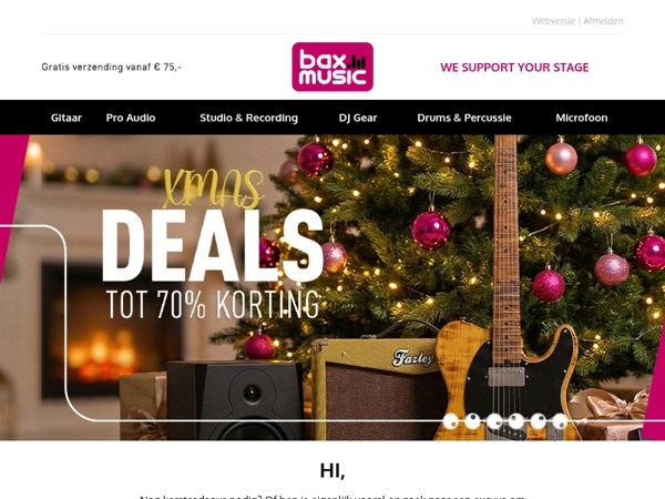🎄 Xmas Deals voor elke muzikant