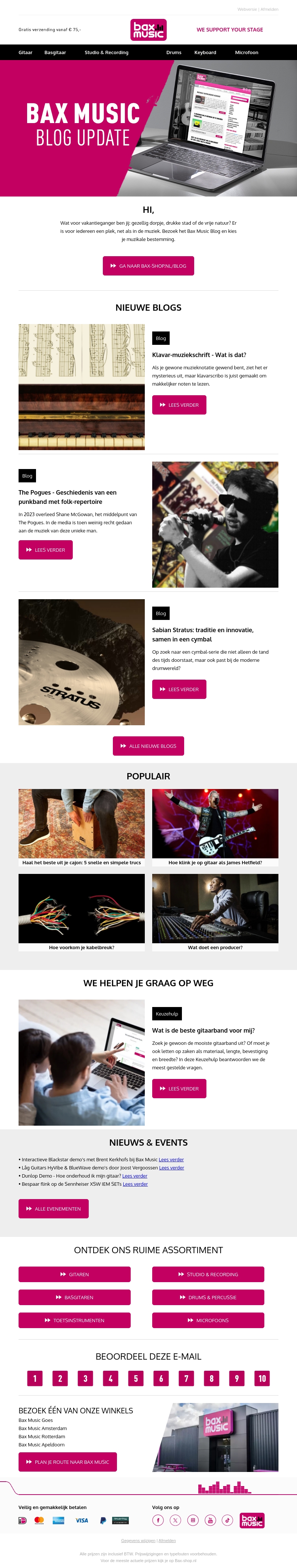 Er staat nieuwe inspiratie voor je klaar Er staat nieuwe inspiratie voor je klaar