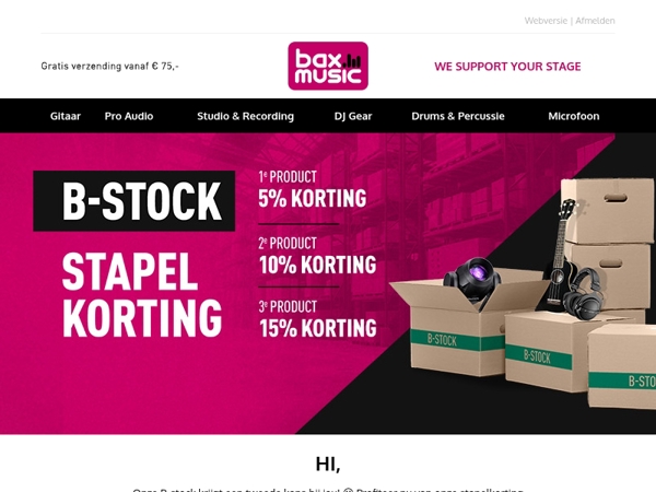 🎁 Grijp jouw B-stock voordeel!