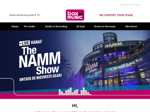 Het Bax-team LIVE vanaf The NAMM Show 🔥🚀
