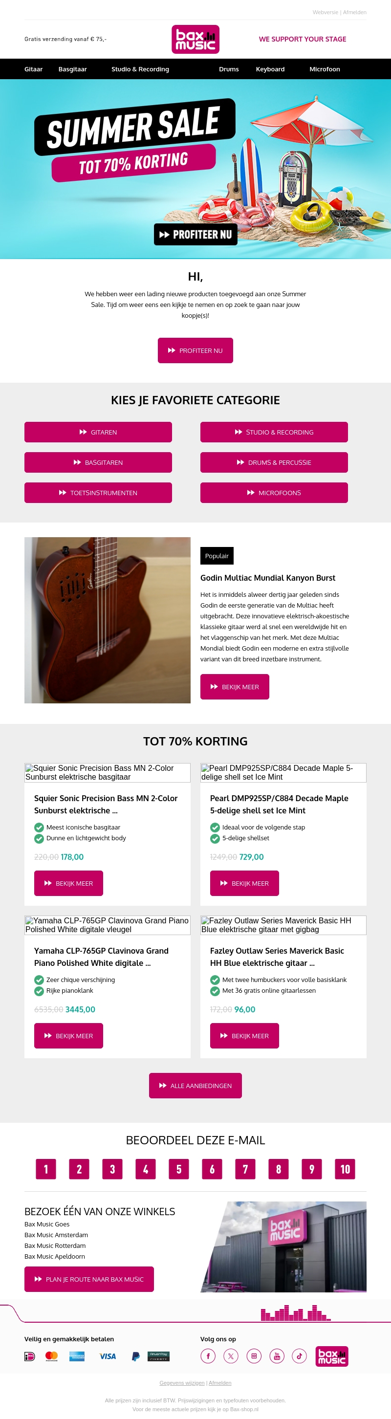 Nog 4 dagen Summer Sale Nog 4 dagen Summer Sale