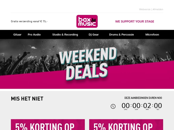 Jouw weekendkorting wacht ⏰