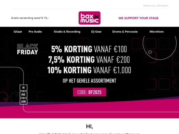 Profiteer nu van onze Black Friday aanbiedingen