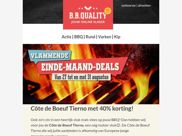 Vlammende Deals📣 | 40% korting op de Côte de Boeuf Tierno🔥!
