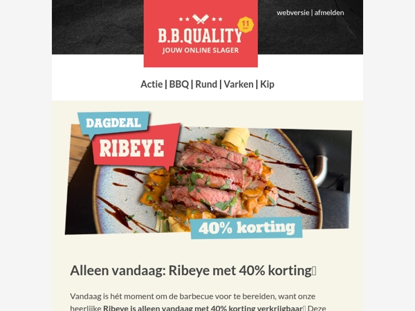 Een nieuwe DAGDEAL📣 | Alleen vandaag: Ribeye met 40% korting🔥