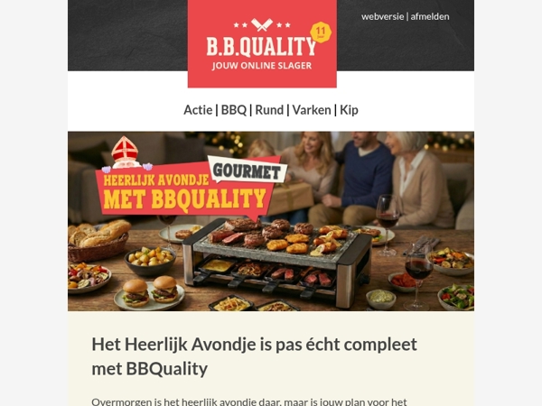 Gourmetten met Pakjesavond? Bestel vandaag nog!