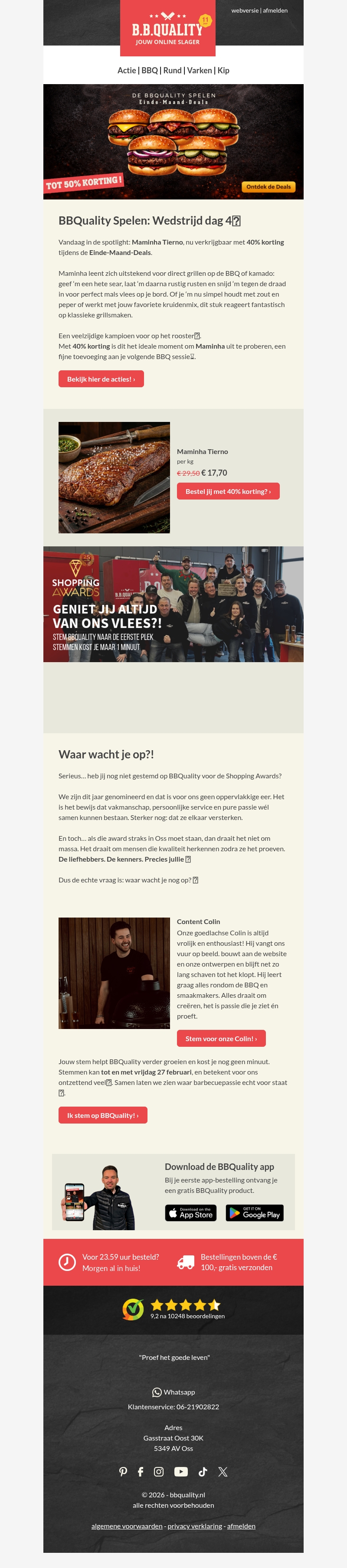 Wedstrijd dag 4 van de BBQuality Spelen❗ Wedstrijd dag 4 van de BBQuality Spelen❗