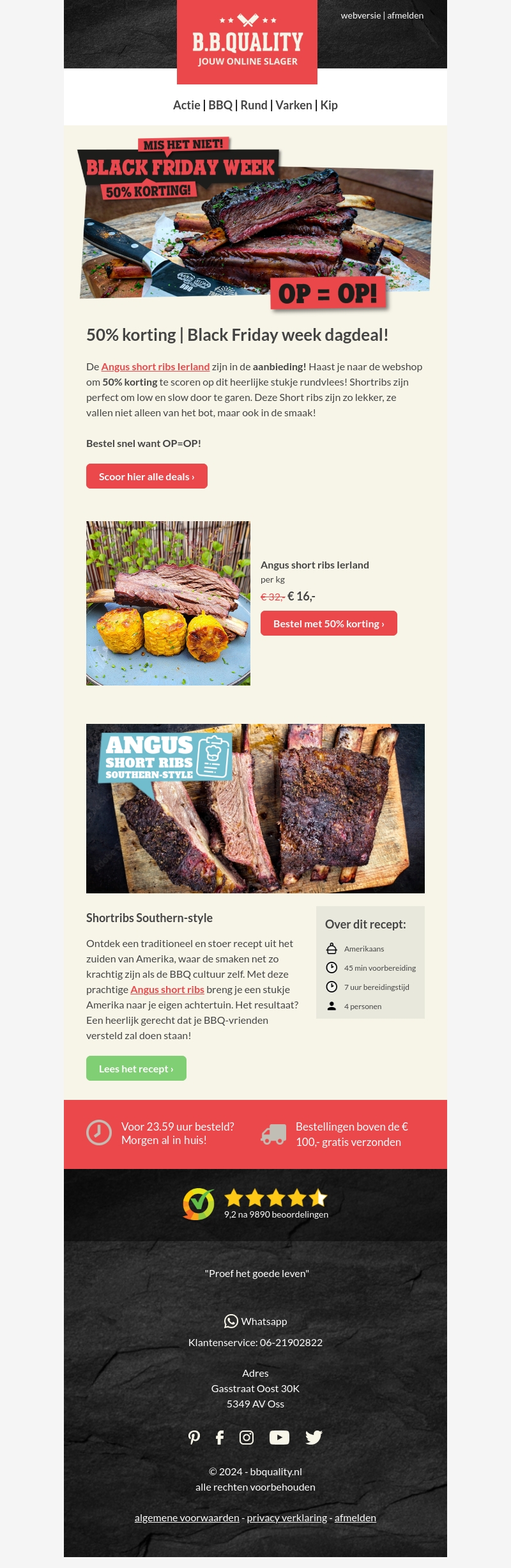 Alleen vandaag 50% korting op de Angus short ribs Ierland🥩 Alleen vandaag 50% korting op de Angus short ribs Ierland🥩