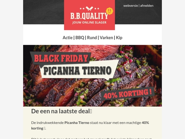 Black Friday Deal 6 bij BBQuality 📣 | De een na laatste deal🔥
