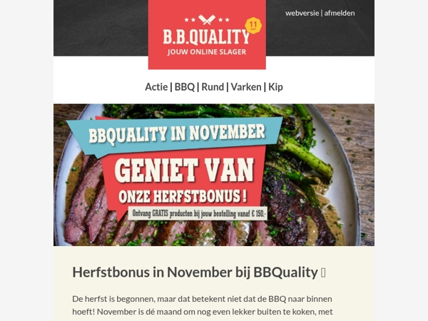 Herfstbonus in November bij BBQuality | Profiteer van GRATIS producten 🔥!