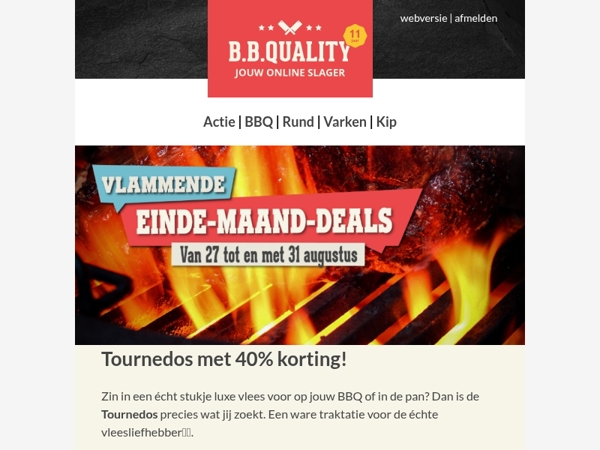 Vlammende Deals📣 | 40% korting op Tournedos🔥!