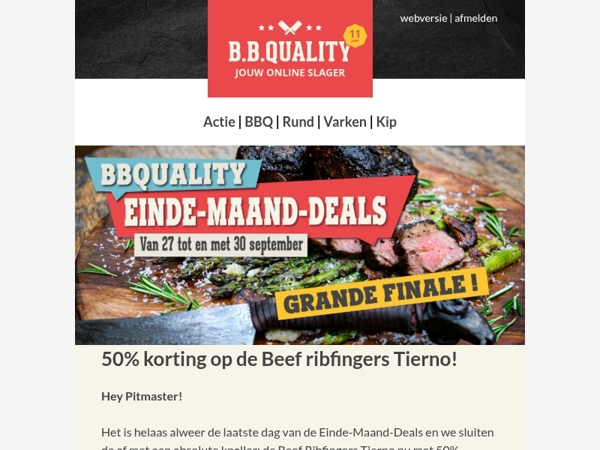 GRANDE FINALE bij BBQuality📣 | Kortingen tot wel 50%🔥!