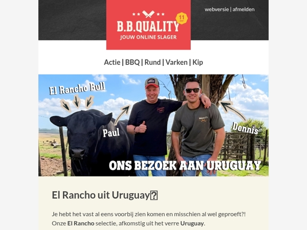 15% korting op de El Rancho selectie🔥