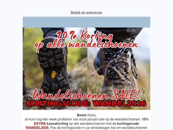 Januari SALE: Wees er snel bij!