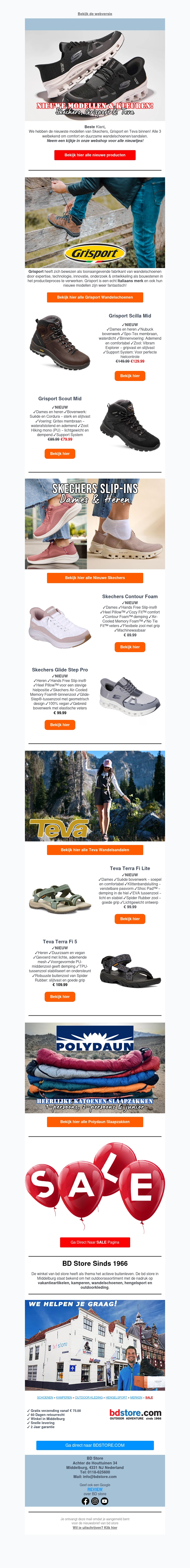 Nieuw binnen: Skechers, Grisport & Teva! Nieuw binnen: Skechers, Grisport & Teva!