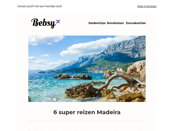 6 fly & drives op Madeira vanaf €399,-