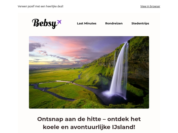 Koel af in het land van geisers, gletsjers en watervallen