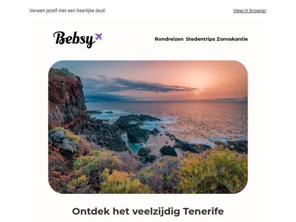 Ontdek het veelzijdige Tenerife | Nieuwe rondreizen | €100,- korting op al onze rondreizen